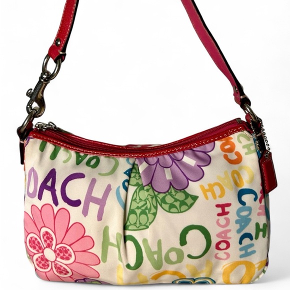 Coach Handbags - Coach Poppy Daisy Floral Graffiti Shoulder Bag Y2K